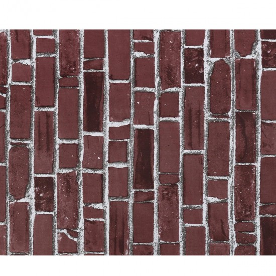 10M Wall Paper Brick Stone Rustic Effect Self-adhesive Wall Stickers Home Decor