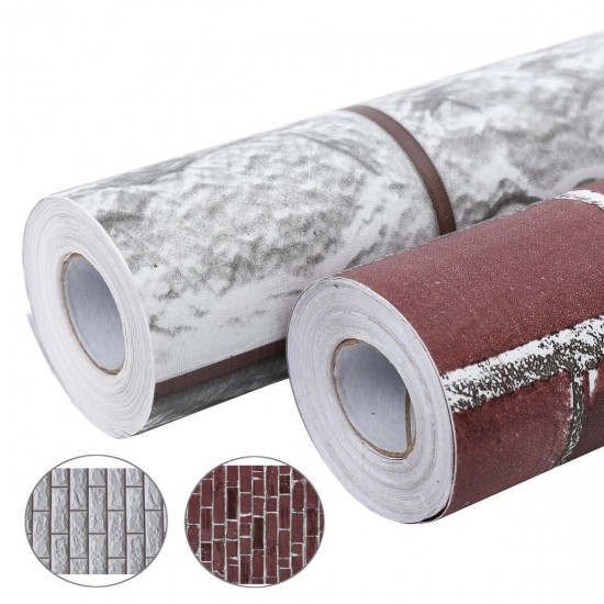 10M Wall Paper Brick Stone Rustic Effect Self-adhesive Wall Stickers Home Decor 10M Wall Paper Brick Stone Rustic Effect Self-adhesive Wall Stickers Home Decor