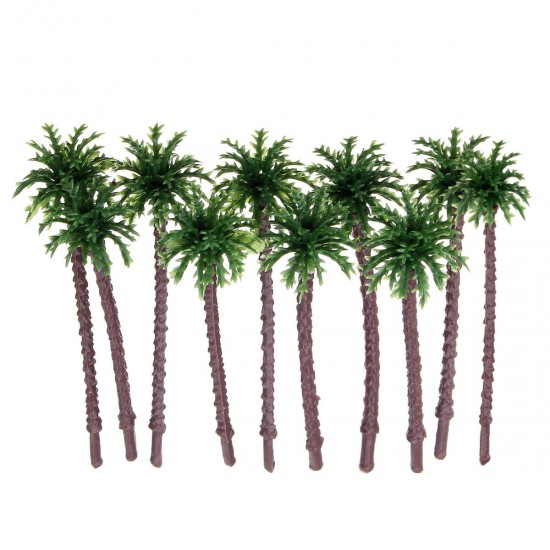 10PCS Mini Artificial Trees Coconut Tree Plant Home Office Party Decorations Gift PVC