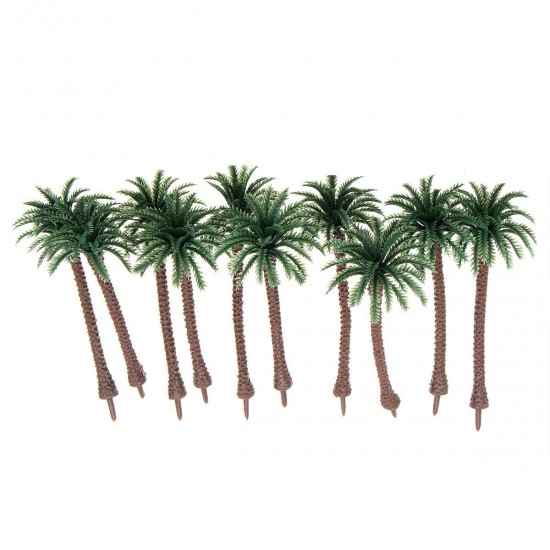 10PCS Mini Artificial Trees Coconut Tree Plant Home Office Party Decorations Gift PVC