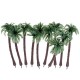 10PCS Mini Artificial Trees Coconut Tree Plant Home Office Party Decorations Gift PVC