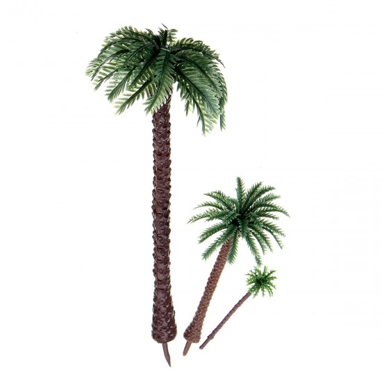 10PCS Mini Artificial Trees Coconut Tree Plant Home Office Party Decorations Gift PVC