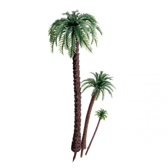 10PCS Mini Artificial Trees Coconut Tree Plant Home Office Party Decorations Gift PVC