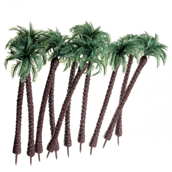 10PCS Mini Artificial Trees Coconut Tree Plant Home Office Party Decorations Gift PVC 10PCS Mini Artificial Trees Coconut Tree Plant Home Office Party Decorations Gift PVC