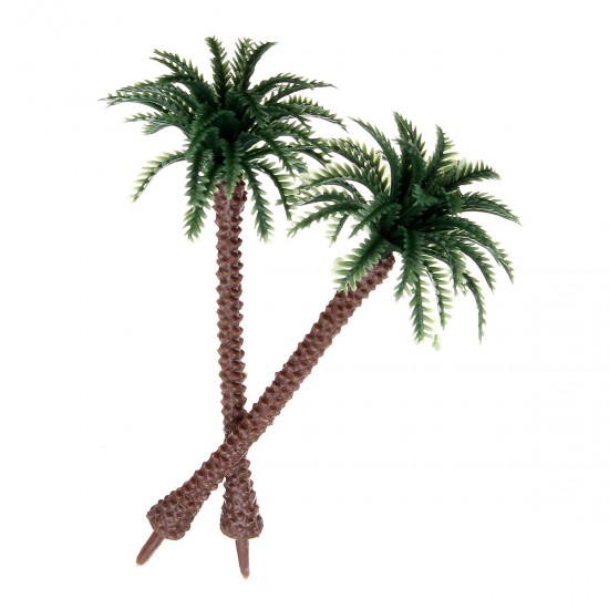 10PCS Mini Artificial Trees Coconut Tree Plant Home Office Party Decorations Gift PVC