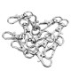 10Pcs 32mm Silver Zinc Alloy Swivel Lobster Claw Clasp with 8.5mm Round Ring