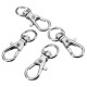 10Pcs 32mm Silver Zinc Alloy Swivel Lobster Claw Clasp with 8.5mm Round Ring