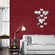 10Pcs 3D Mirror Decals Love Heart Art Mural Wall Sticker DIY Home Room Decor