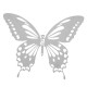 10Pcs 3D Stainless Butterfly Wall Stickers Silver Mirror Decals Mural Home Decorations 10Pcs 3D Stainless Butterfly Wall Stickers Silver Mirror Decals Mural Home Decorations
