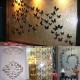 10Pcs 3D Stainless Butterfly Wall Stickers Silver Mirror Decals Mural Home Decorations