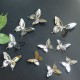 10Pcs 3D Stainless Butterfly Wall Stickers Silver Mirror Decals Mural Home Decorations 10Pcs 3D Stainless Butterfly Wall Stickers Silver Mirror Decals Mural Home Decorations