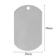 10Pcs 5x3cm Blank Dog Tag Label Stainless Steel 1.2mm