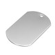 10Pcs 5x3cm Blank Dog Tag Label Stainless Steel 1.2mm