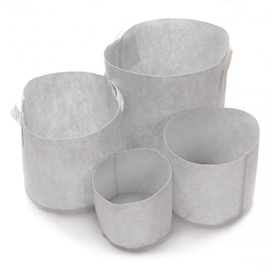 10Pcs Eco-Friendly Round Fabric Pot Planting Pouch Root Grow Aeration Container Seedling Bag Box 10Pcs Eco-Friendly Round Fabric Pot Planting Pouch Root Grow Aeration Container Seedling Bag Box