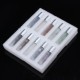 10Pcs Frosted Glass Crystals Essential Oil Gemstone Roller Ball Chip Inside Bottle 10ml