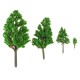 10Pcs Mini Artificial Plant Trees Poplar 3-14cm Home Office Party Decorations
