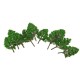 10Pcs Mini Artificial Plant Trees Poplar 3-14cm Home Office Party Decorations