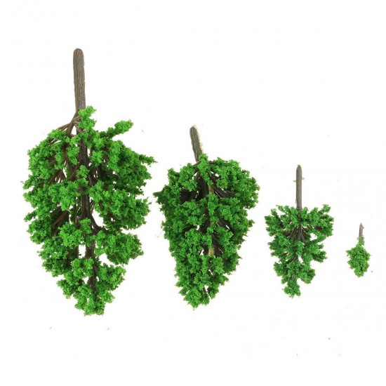 10Pcs Mini Artificial Plant Trees Poplar 3-14cm Home Office Party Decorations