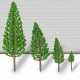 10Pcs Mini Artificial Trees Pine 3.5cm/6.5cm/9.5cm/13cm Home Office Party Decorations