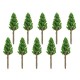 10Pcs Mini Artificial Trees Pine 3.5cm/6.5cm/9.5cm/13cm Home Office Party Decorations