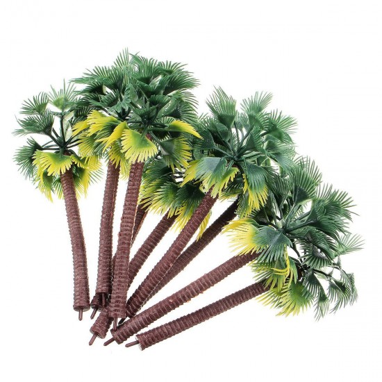 10Pcs Mini Artificial Trees Yellow Leaf Coconut Tree Home Office Party Decorations 10Pcs Mini Artificial Trees Yellow Leaf Coconut Tree Home Office Party Decorations