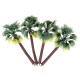 10Pcs Mini Artificial Trees Yellow Leaf Coconut Tree Home Office Party Decorations