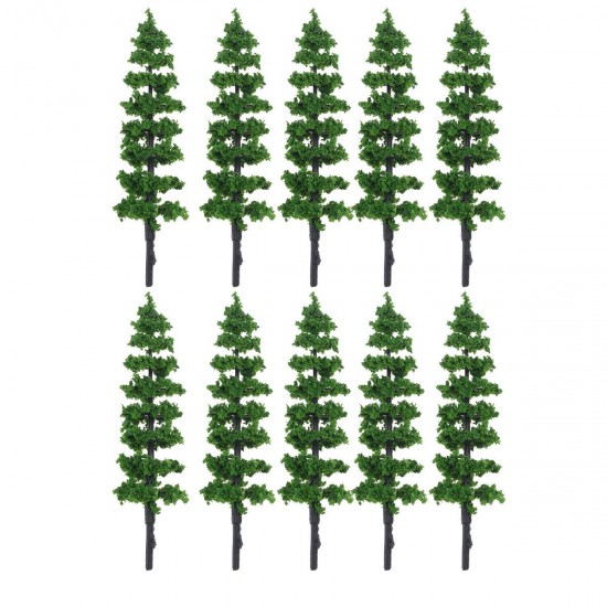 10Pcs Miniature Pine Trees Model Train Garden Park Wargame Scenery Layout Diorama Decorations 10Pcs Miniature Pine Trees Model Train Garden Park Wargame Scenery Layout Diorama Decorations