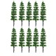 10Pcs Miniature Pine Trees Model Train Garden Park Wargame Scenery Layout Diorama Decorations