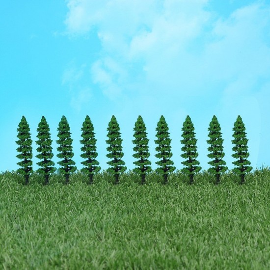 10Pcs Miniature Pine Trees Model Train Garden Park Wargame Scenery Layout Diorama Decorations 10Pcs Miniature Pine Trees Model Train Garden Park Wargame Scenery Layout Diorama Decorations