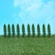 10Pcs Miniature Pine Trees Model Train Garden Park Wargame Scenery Layout Diorama Decorations