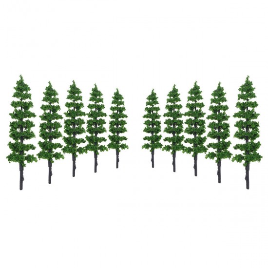 10Pcs Miniature Pine Trees Model Train Garden Park Wargame Scenery Layout Diorama Decorations 10Pcs Miniature Pine Trees Model Train Garden Park Wargame Scenery Layout Diorama Decorations