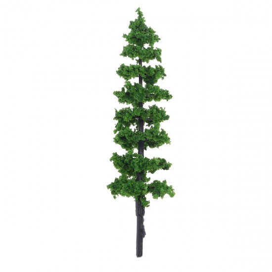 10Pcs Miniature Pine Trees Model Train Garden Park Wargame Scenery Layout Diorama Decorations