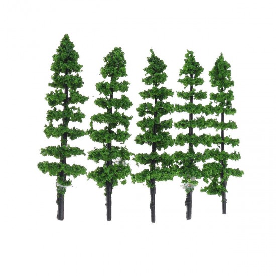 10Pcs Miniature Pine Trees Model Train Garden Park Wargame Scenery Layout Diorama Decorations