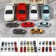 10Pcs Mixed Color HO Scale Model Car Building Train Scenery