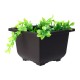 10Pcs Plastic Square Flower Pot Nursery Pots Garden Basin Bonsai Seeding Planter
