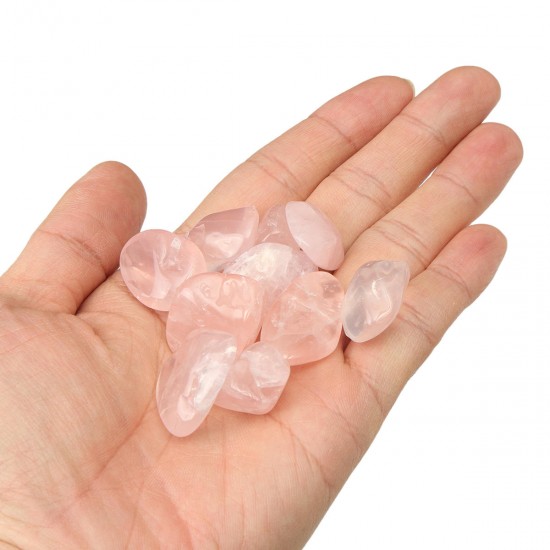10Pcs Rose Quartz Tumblestones Crystals Stone Polished Healing Specimen Decorations 10Pcs Rose Quartz Tumblestones Crystals Stone Polished Healing Specimen Decorations