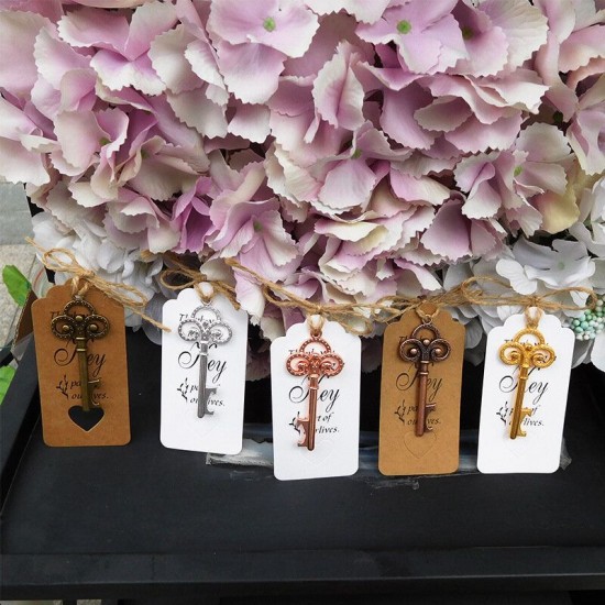 10Pcs Skeleton Key Bottle Opener With Lable Card Birthday Party Wedding Favors Gift 10Pcs Skeleton Key Bottle Opener With Lable Card Birthday Party Wedding Favors Gift