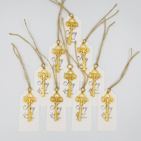 10Pcs Skeleton Key Bottle Opener With Lable Card Birthday Party Wedding Favors Gift 10Pcs Skeleton Key Bottle Opener With Lable Card Birthday Party Wedding Favors Gift