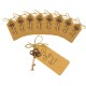 10Pcs Skeleton Key Bottle Opener With Lable Card Birthday Party Wedding Favors Gift