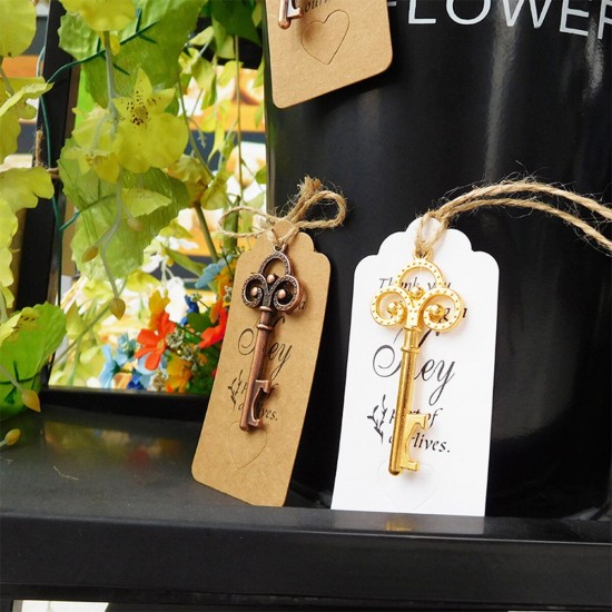 10Pcs Skeleton Key Bottle Opener With Lable Card Birthday Party Wedding Favors Gift 10Pcs Skeleton Key Bottle Opener With Lable Card Birthday Party Wedding Favors Gift