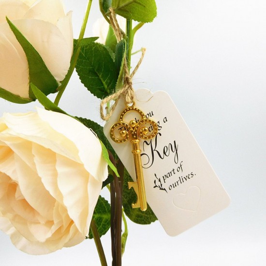 10Pcs Skeleton Key Bottle Opener With Lable Card Birthday Party Wedding Favors Gift 10Pcs Skeleton Key Bottle Opener With Lable Card Birthday Party Wedding Favors Gift