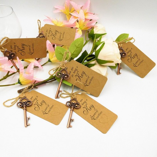 10Pcs Skeleton Key Bottle Opener With Lable Card Birthday Party Wedding Favors Gift 10Pcs Skeleton Key Bottle Opener With Lable Card Birthday Party Wedding Favors Gift