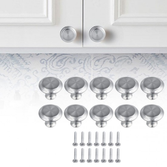 10Pcs Stainless Steel Door Knobs Wardrobe Cupboard Cabinet Kitchen Handle Pulls 10Pcs Stainless Steel Door Knobs Wardrobe Cupboard Cabinet Kitchen Handle Pulls