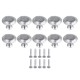 10Pcs Stainless Steel Door Knobs Wardrobe Cupboard Cabinet Kitchen Handle Pulls 10Pcs Stainless Steel Door Knobs Wardrobe Cupboard Cabinet Kitchen Handle Pulls
