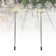 10Pcs/Set 3V Model Railway Train HO Scale Lamps Post 1:100 Street Light Dual Heads