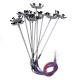 10Pcs/Set 6 LED Lights 1:100 Scale Streets Lamp 3V Lamppost Model Street Light 10Pcs/Set 6 LED Lights 1:100 Scale Streets Lamp 3V Lamppost Model Street Light
