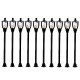 10Pcs/Set HO Scale 1:100 6V Model Garden Railway Train Lamp Post Street Light 10Pcs/Set HO Scale 1:100 6V Model Garden Railway Train Lamp Post Street Light