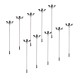 10Pcs/Set HO Scale 1:100 Model Railroad Train LED Street Light Lamps Post 4 Heads Street Light 10Pcs/Set HO Scale 1:100 Model Railroad Train LED Street Light Lamps Post 4 Heads Street Light