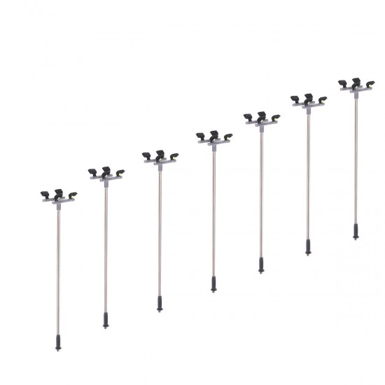10Pcs/Set HO Scale 1:100 Model Railroad Train LED Street Light Lamps Post 4 Heads Street Light 10Pcs/Set HO Scale 1:100 Model Railroad Train LED Street Light Lamps Post 4 Heads Street Light