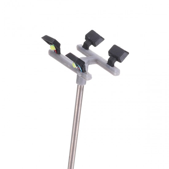 10Pcs/Set HO Scale 1:100 Model Railroad Train LED Street Light Lamps Post 4 Heads Street Light 10Pcs/Set HO Scale 1:100 Model Railroad Train LED Street Light Lamps Post 4 Heads Street Light